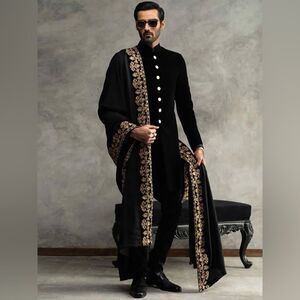 MENSWEAR PAKISTANI SHERWANI CUSTOM MADE WEDDING FORMAL WEAR